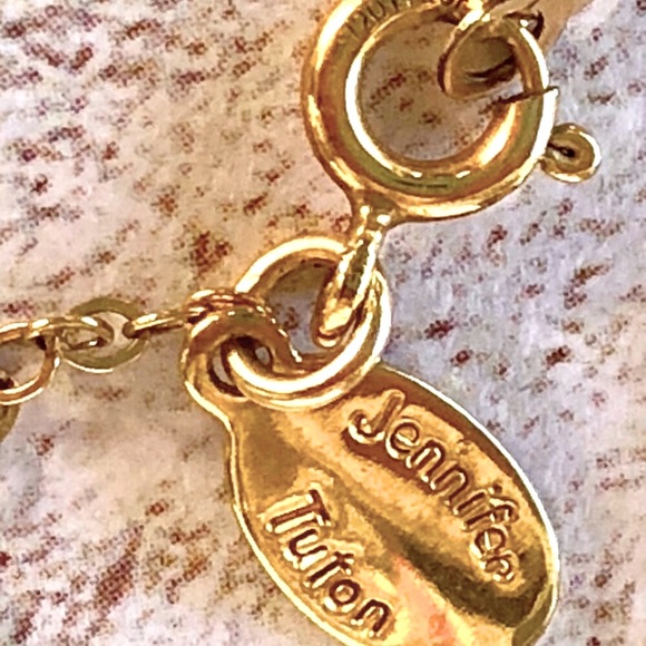 Jennifer Tuton 14k Gold Filled Super Sparkly Long Necklace - Picture 2 of 6